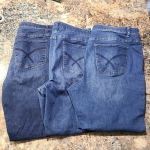 Lot of 3 CJ Banks skinny jeans